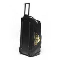 Дорожная сумка Adidas на колесах с логотипом Combat Sports (ADIACC056CS, черно-золотая)